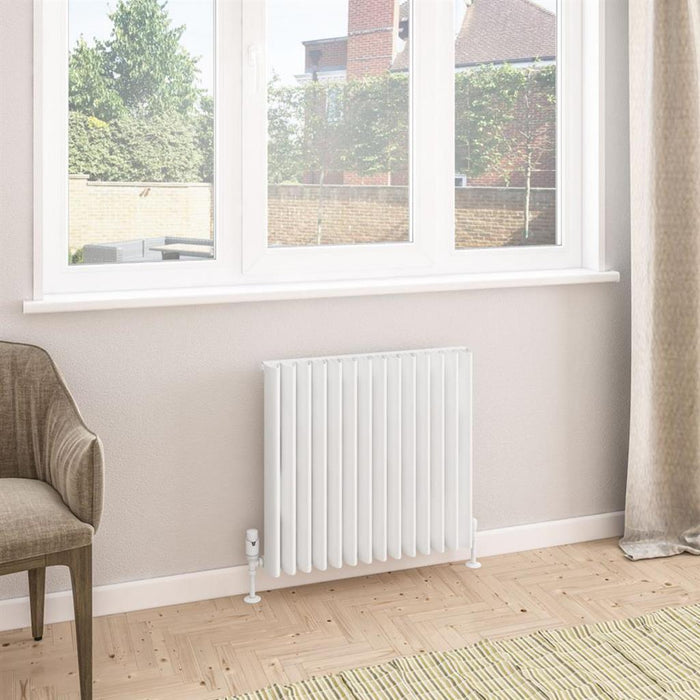 Eastbrook Witney Horizontal Aluminium Designer Radiator - Matt White