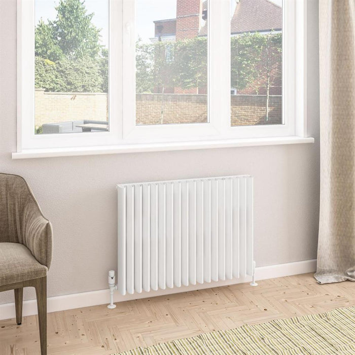 Eastbrook Witney Horizontal Aluminium Designer Radiator - Matt White