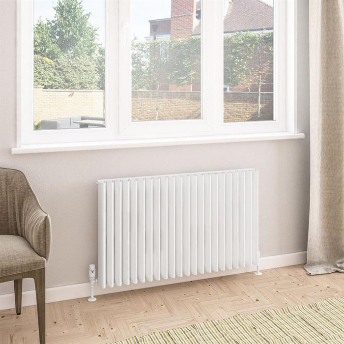 Eastbrook Witney Horizontal Aluminium Designer Radiator - Matt White