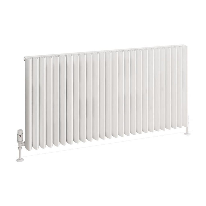 Eastbrook Witney Horizontal Aluminium Designer Radiator - Matt White