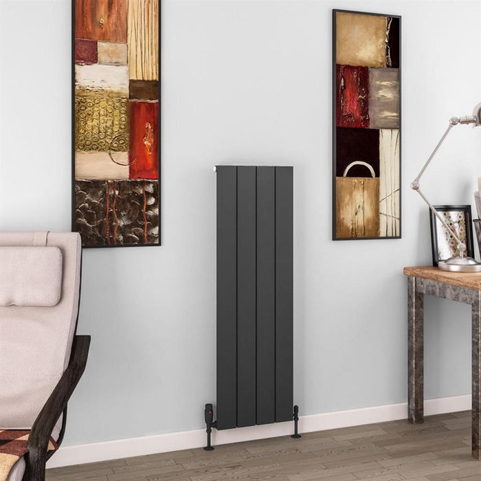 Eastbrook Charlton Aluminium Vertical Designer Radiator - Matt Anthracite