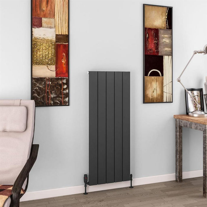 Eastbrook Charlton Aluminium Vertical Designer Radiator - Matt Anthracite