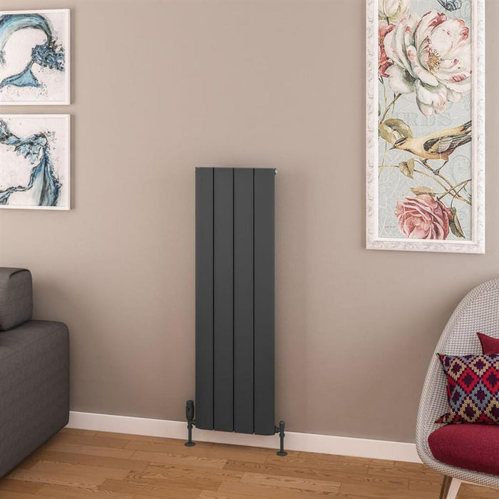 Eastbrook Withington Aluminium Vertical Designer Radiator - Matt Anthracite