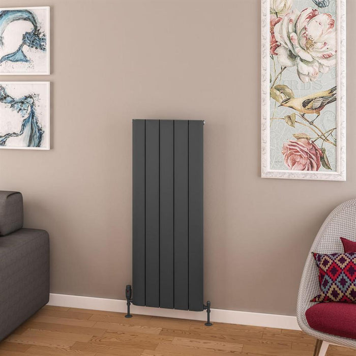 Eastbrook Withington Aluminium Vertical Designer Radiator - Matt Anthracite