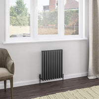 Eastbrook Witney Aluminium Vertical Designer Radiator - Matt Anthracite