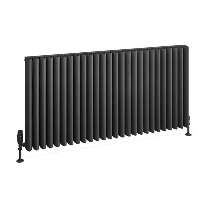 Eastbrook Witney Horizontal Aluminium Designer Radiator - Matt Anthracite