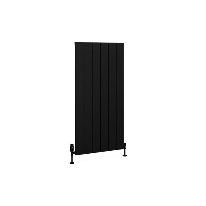 Eastbrook Charlton Aluminium Vertical Designer Radiator - Matt Black