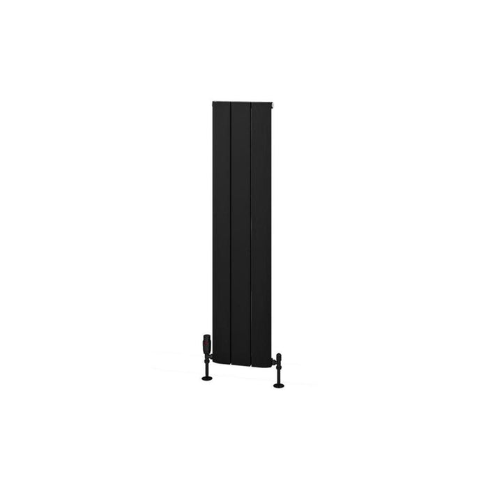 Eastbrook Withington Aluminium Vertical Designer Radiator - Matt Black