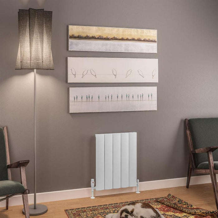 Eastbrook Tordino Aluminium Vertical Radiator - Matt White