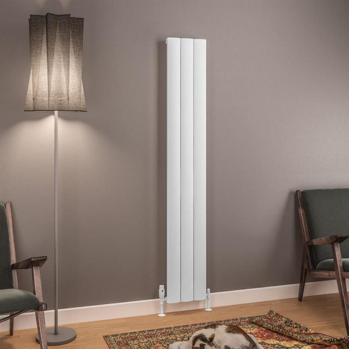 Eastbrook Tordino Aluminium Vertical Radiator - Matt White