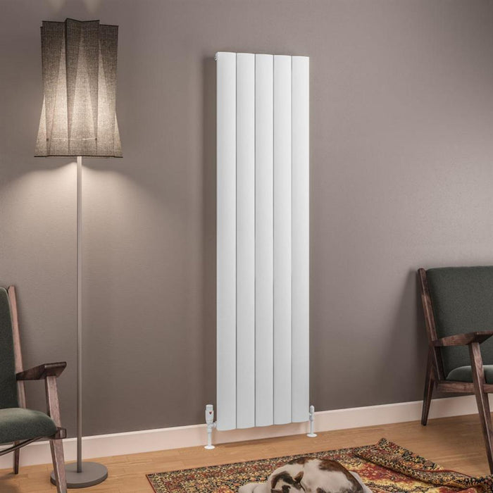 Eastbrook Tordino Aluminium Vertical Radiator - Matt White