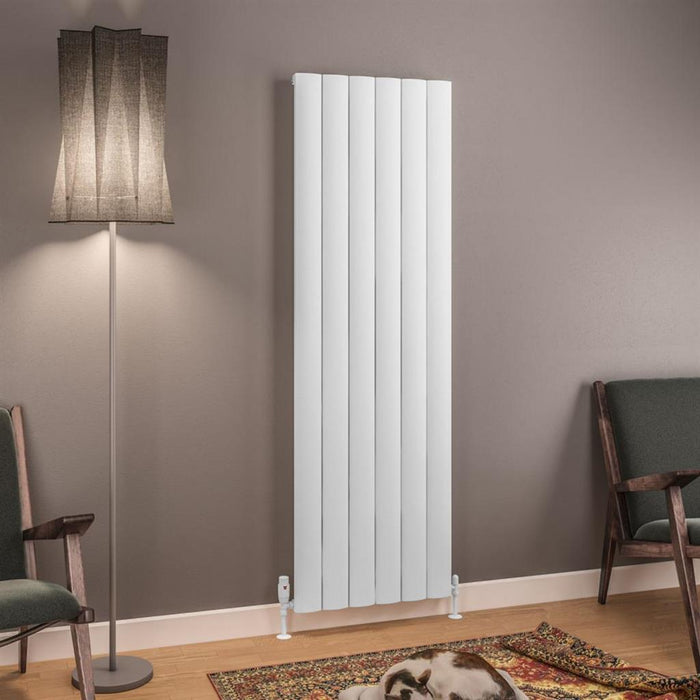 Eastbrook Tordino Aluminium Vertical Radiator - Matt White
