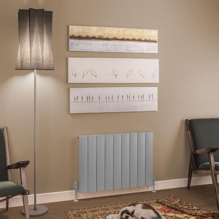 Eastbrook Tordino Aluminium Horizontal Radiator - Matt Grey