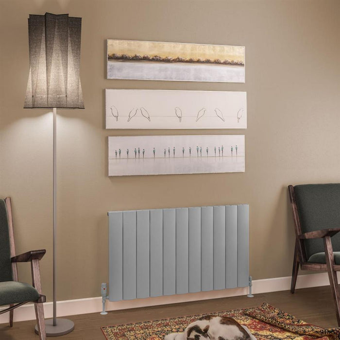 Eastbrook Tordino Aluminium Horizontal Radiator - Matt Grey