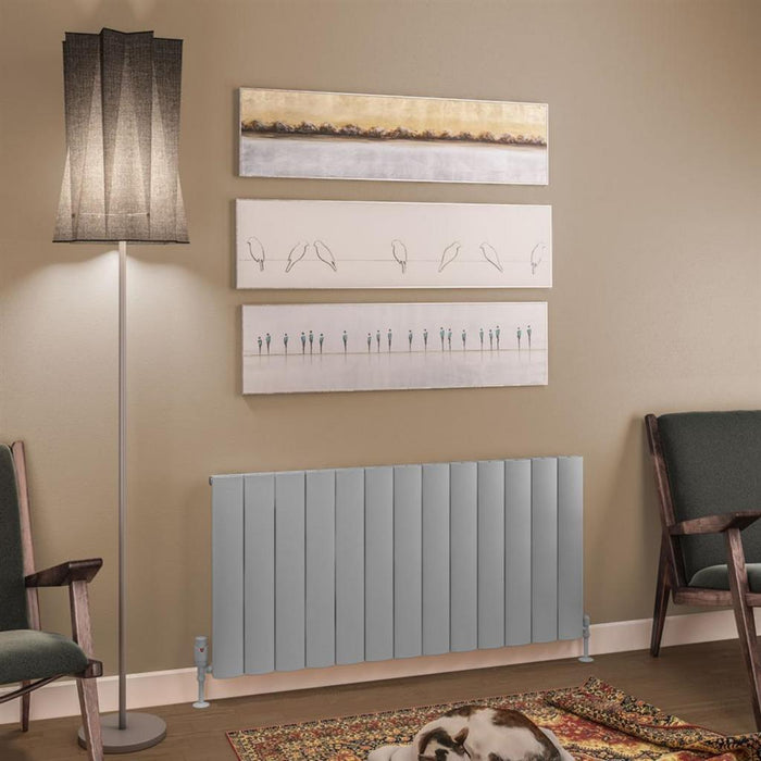 Eastbrook Tordino Aluminium Horizontal Radiator - Matt Grey