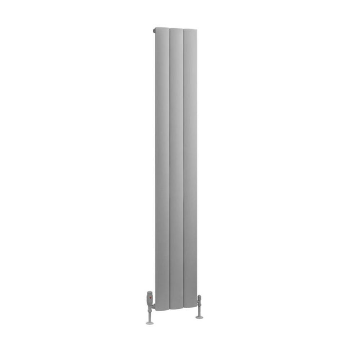Eastbrook Tordino Aluminium Vertical Radiator - Matt Grey