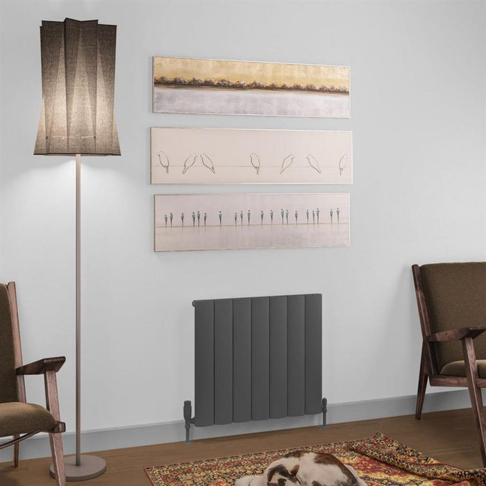 Eastbrook Tordino Aluminium Horizontal Radiator - Matt Anthracite