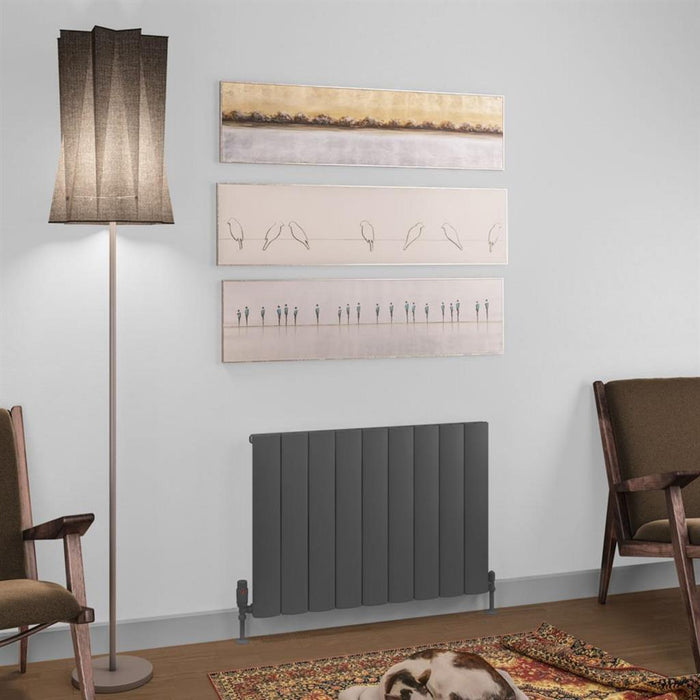 Eastbrook Tordino Aluminium Horizontal Radiator - Matt Anthracite
