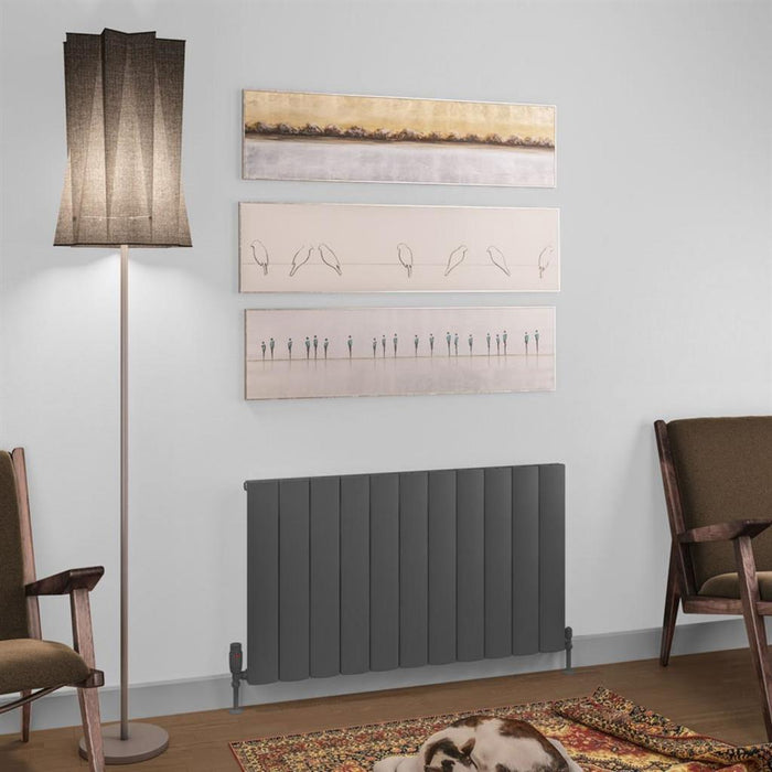 Eastbrook Tordino Aluminium Horizontal Radiator - Matt Anthracite