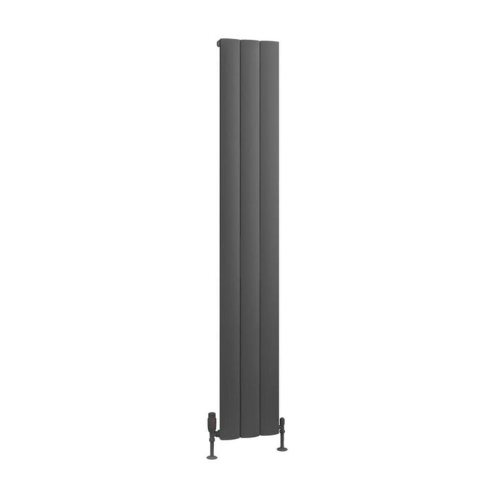 Eastbrook Tordino Aluminium Vertical Radiator - Matt Anthracite
