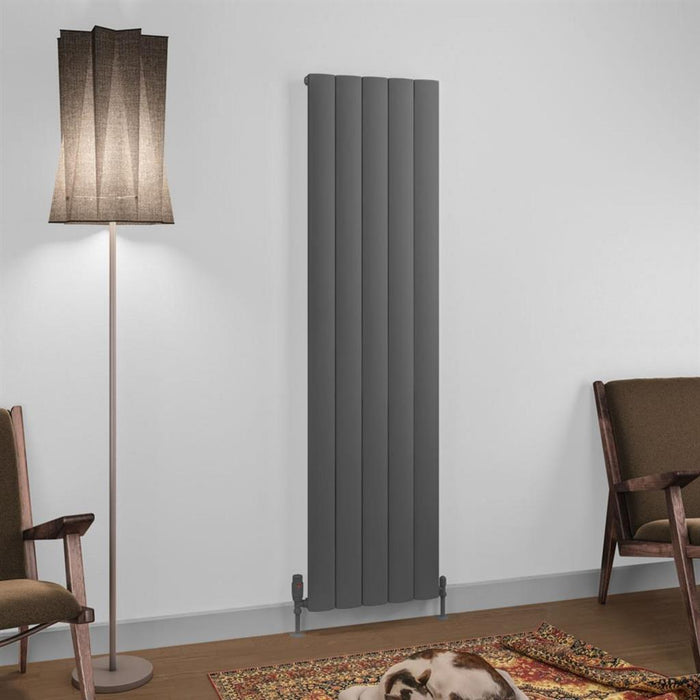 Eastbrook Tordino Aluminium Vertical Radiator - Matt Anthracite