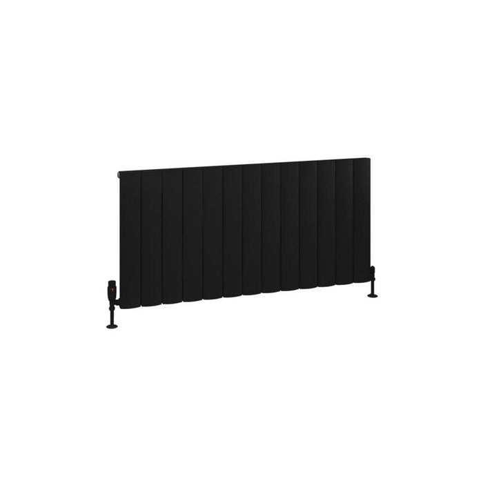 Eastbrook Tordino Aluminium Horizontal Radiator - Matt Black