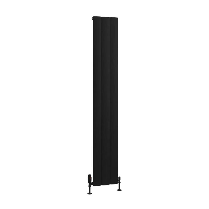 Eastbrook Tordino Aluminium Vertical Radiator - Matt Black