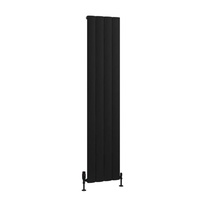Eastbrook Tordino Aluminium Vertical Radiator - Matt Black