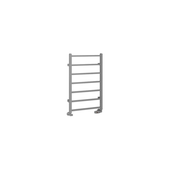 Eastbrook Tuscan Vertical Square Straight Heated Towel Rail - Matt Grey