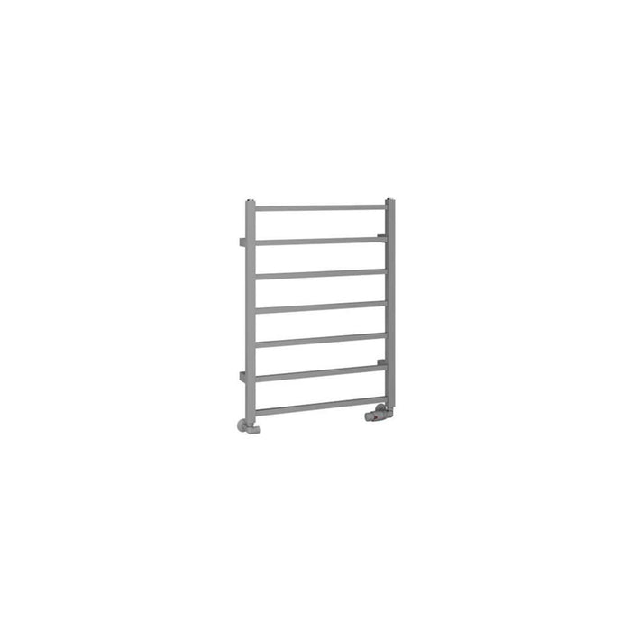 Eastbrook Tuscan Vertical Square Straight Heated Towel Rail - Matt Grey