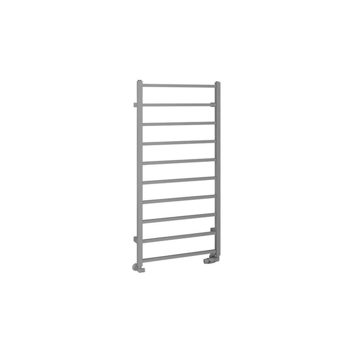 Eastbrook Tuscan Vertical Square Straight Heated Towel Rail - Matt Grey