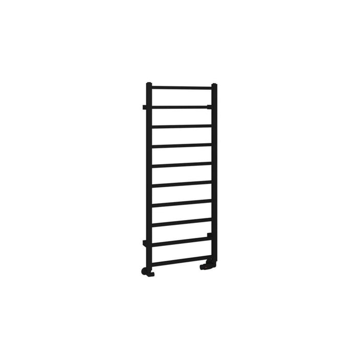 Eastbrook Tuscan Vertical Square Straight Heated Towel Rail - Matt Black