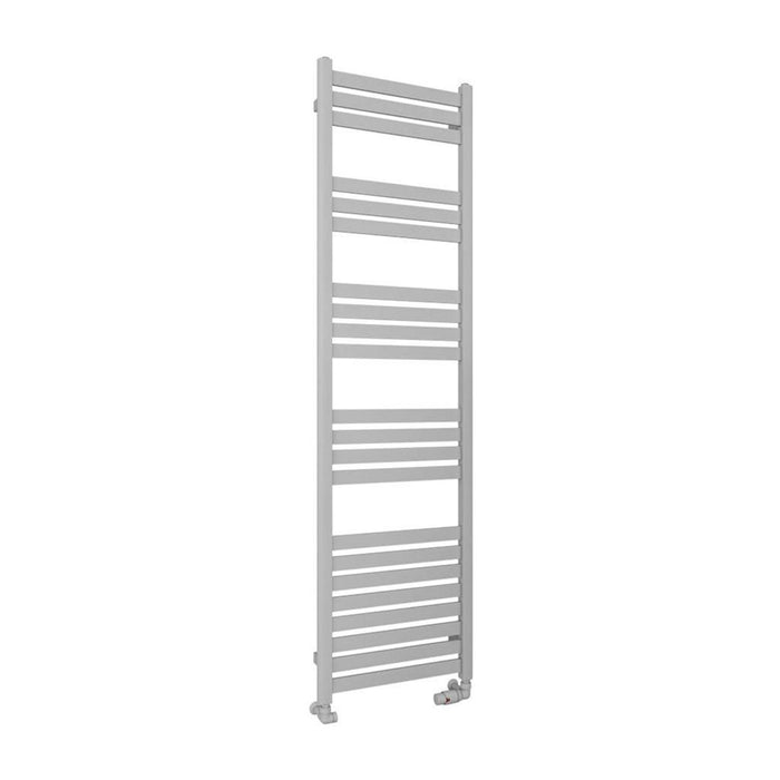Eastbrook Defford Vertical Designer Straight Heated Towel Rail - Matt Grey