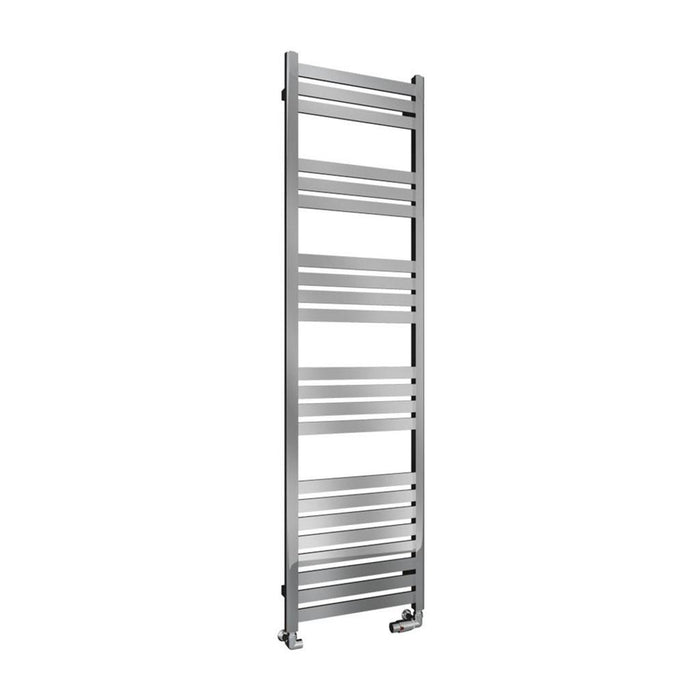 Eastbrook Defford Vertical Designer Straight Heated Towel Rail - Chrome