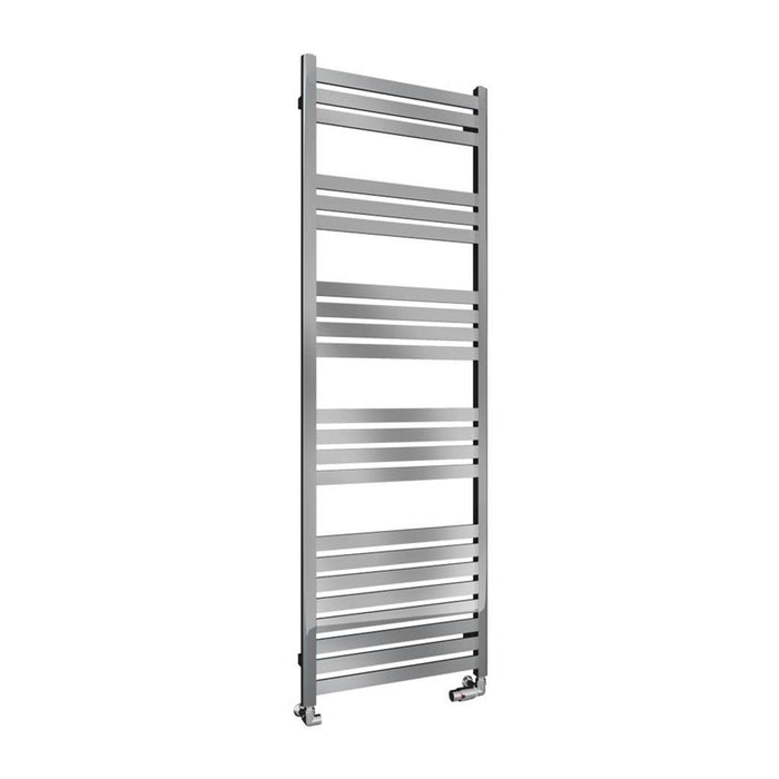 Eastbrook Defford Vertical Designer Straight Heated Towel Rail - Chrome