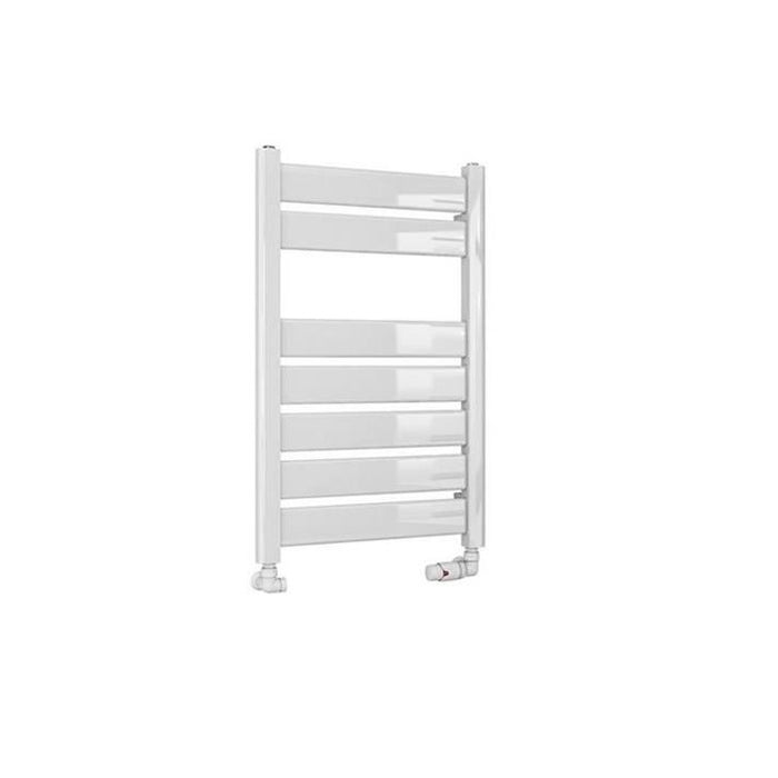Eastbrook Santero Vertical Designer Heated Towel Rail - Gloss White