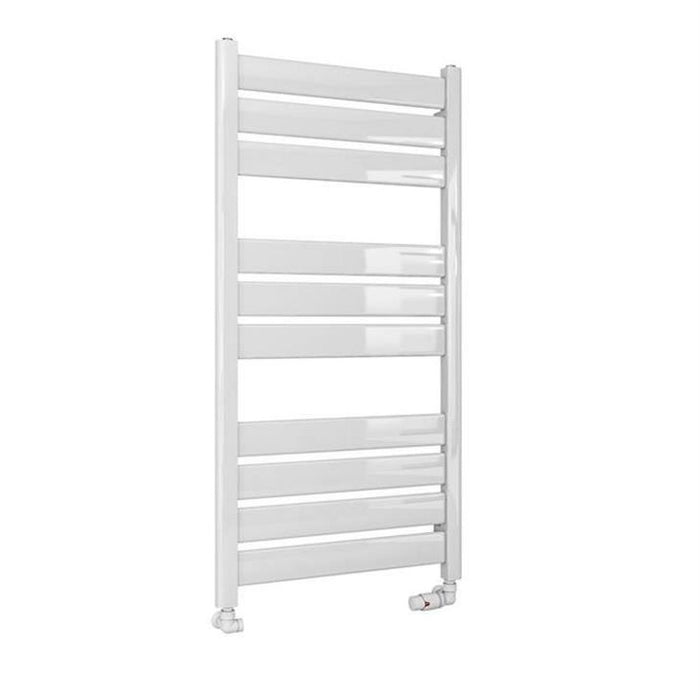 Eastbrook Santero Vertical Designer Heated Towel Rail - Gloss White