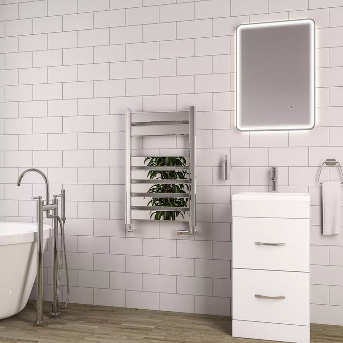 Eastbrook Santero Vertical Designer Heated Towel Rail - Chrome