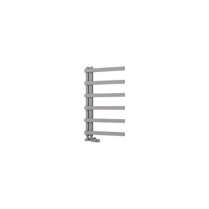 Eastbrook Platani Vertical Designer Straight Heated Towel Rail - Matt Grey