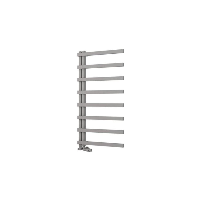 Eastbrook Platani Vertical Designer Straight Heated Towel Rail - Matt Grey