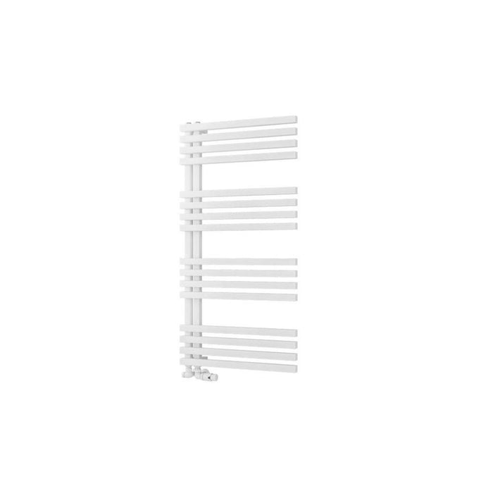 Eastbrook Reinbach Vertical Designer Straight Heated Towel Rail - Matt White