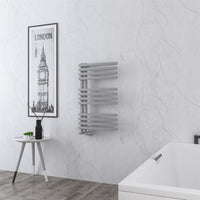 Eastbrook Reinbach Vertical Designer Straight Heated Towel Rail - Matt Grey