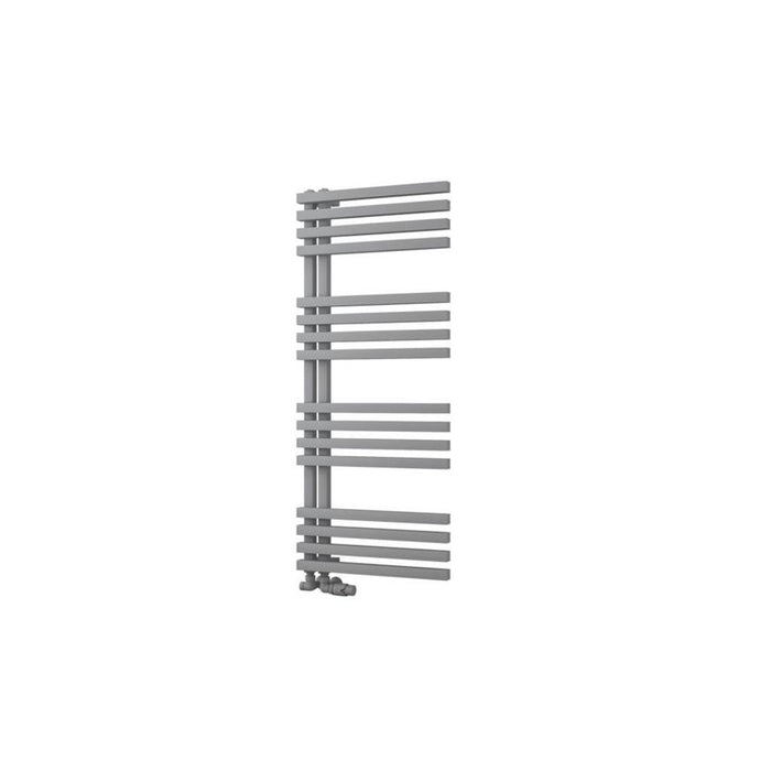 Eastbrook Reinbach Vertical Designer Straight Heated Towel Rail - Matt Grey