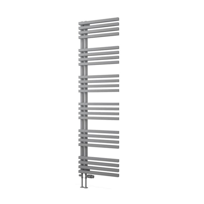 Eastbrook Reinbach Vertical Designer Straight Heated Towel Rail - Matt Grey