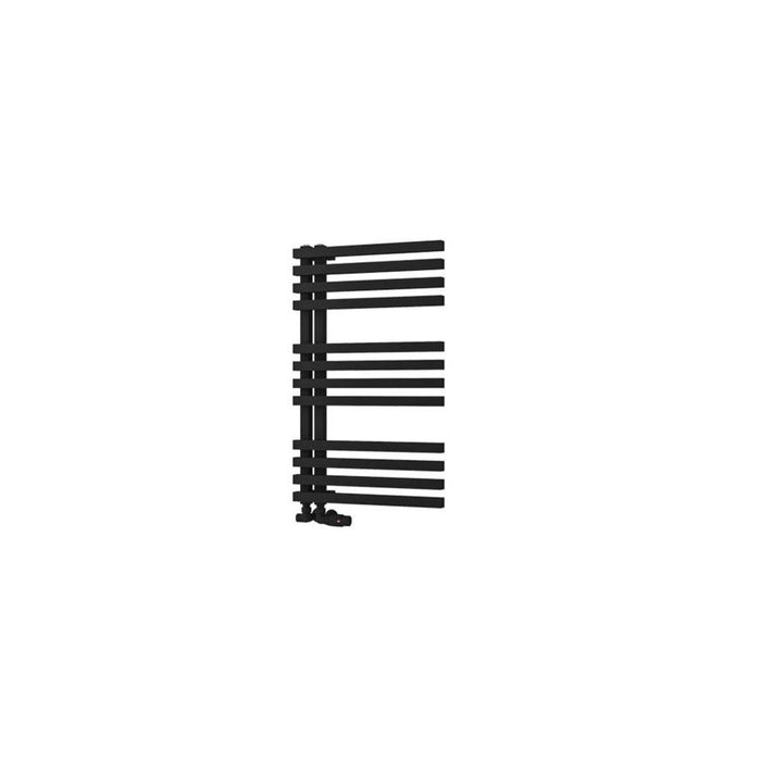 Eastbrook Reinbach Vertical Designer Straight Heated Towel Rail - Matt Black