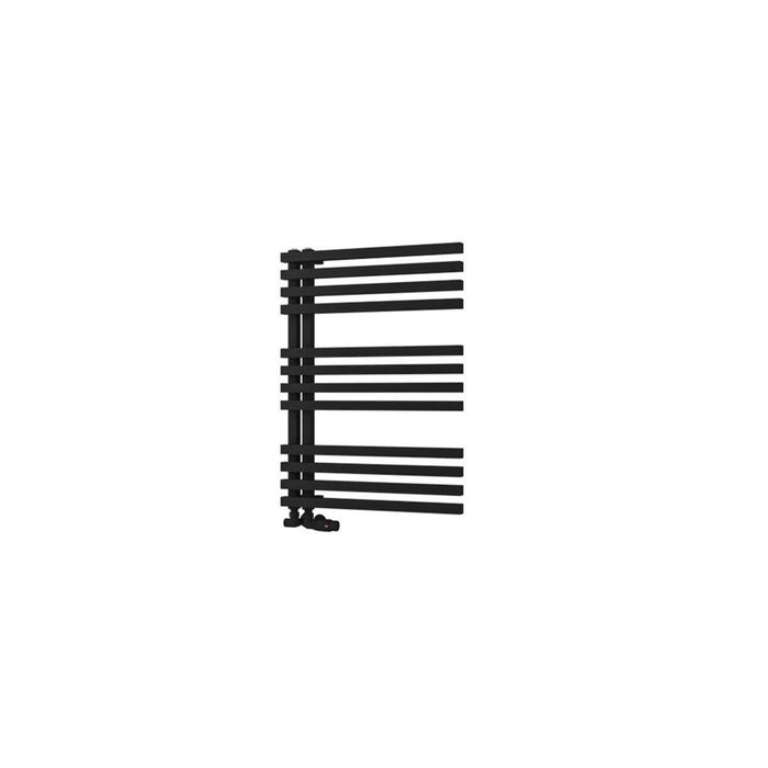 Eastbrook Reinbach Vertical Designer Straight Heated Towel Rail - Matt Black