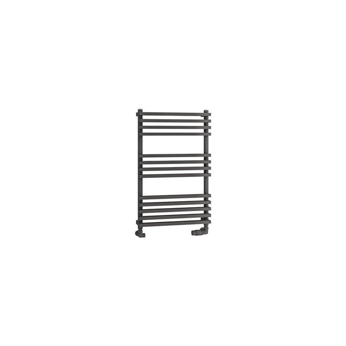 Eastbrook Rowsham Vertical Designer Heated Towel Rail - Matt Anthracite