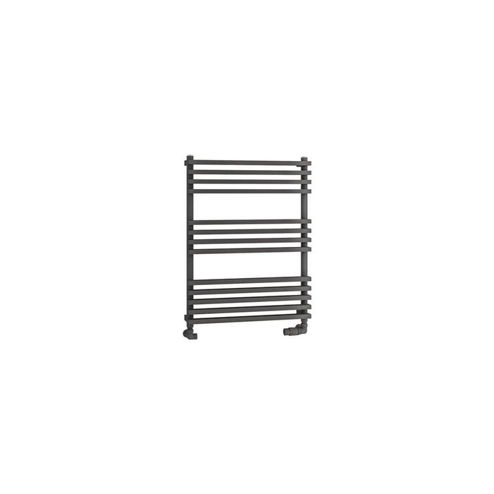 Eastbrook Rowsham Vertical Designer Heated Towel Rail - Matt Anthracite