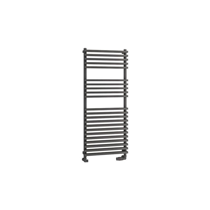 Eastbrook Rowsham Vertical Designer Heated Towel Rail - Matt Anthracite