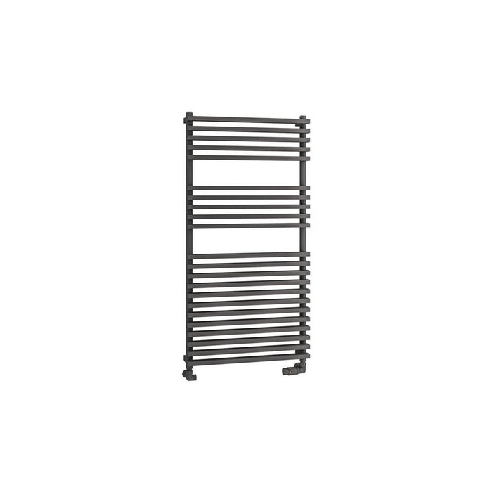 Eastbrook Rowsham Vertical Designer Heated Towel Rail - Matt Anthracite